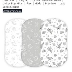 Space-Themed Baby Bassinet Sheets